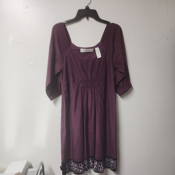 Laundry by Design Purple Silk blend shift dress size 4 - Picture 1 of 8